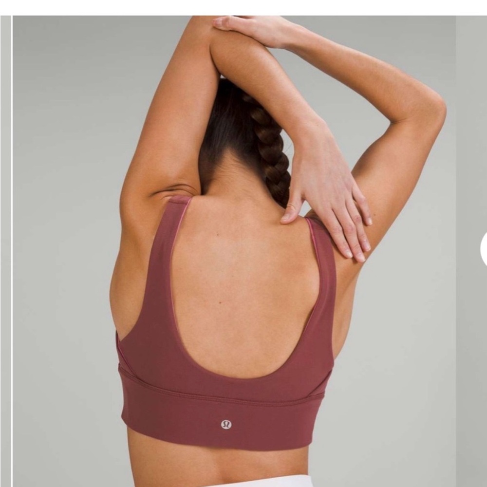 Lululemon Brown Ribbed reversible Sports Bra Size 4 - Picture 4 of 7